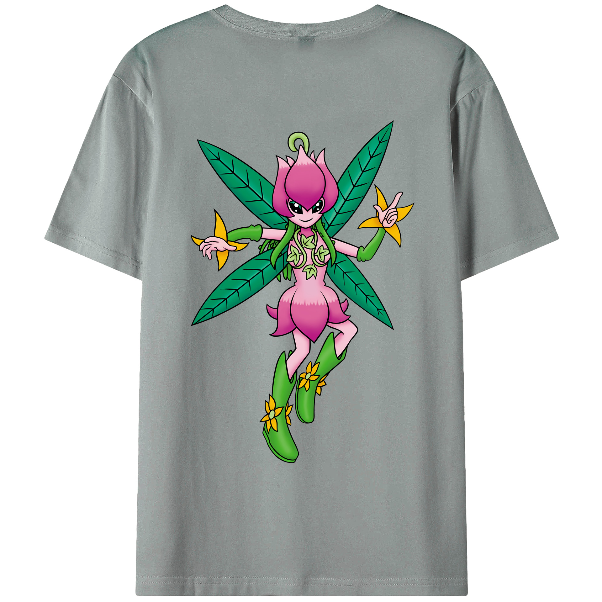 （画像用） Digimon デジタルモンスター/デジモン 綿100％ メンズ半袖Tシャツ（バックプリント） 通気性